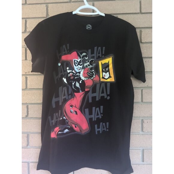 Harley Quinn DC Comics Black T-Shirt Size: Medium - Picture 1 of 3